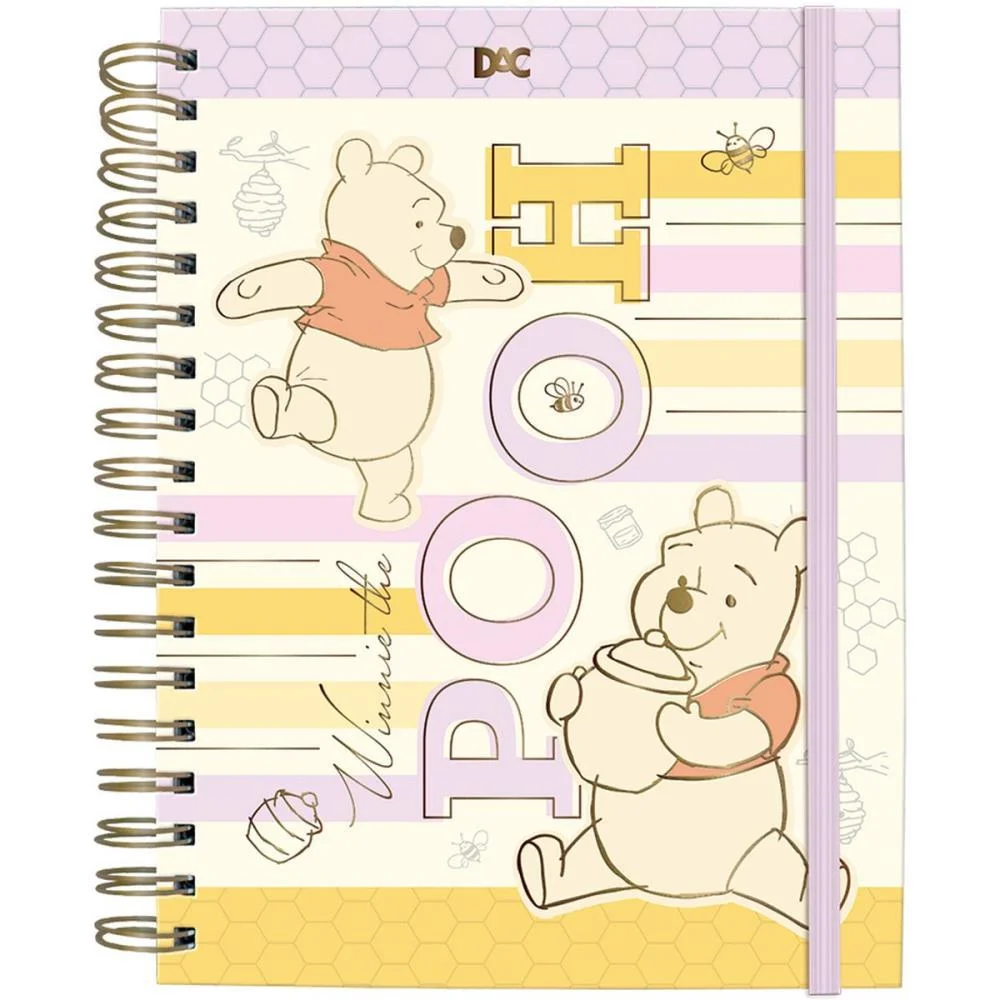 Caderno 01X1 Cp.dura Colegial Pooh Smart C/Elastico 80F Dac (Unidade)