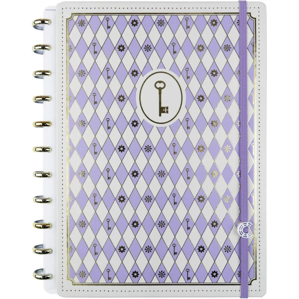 Caderno Inteligente Grande Isa Akkari Purple Key 80Fls Caderno Inteligente (Unidade)