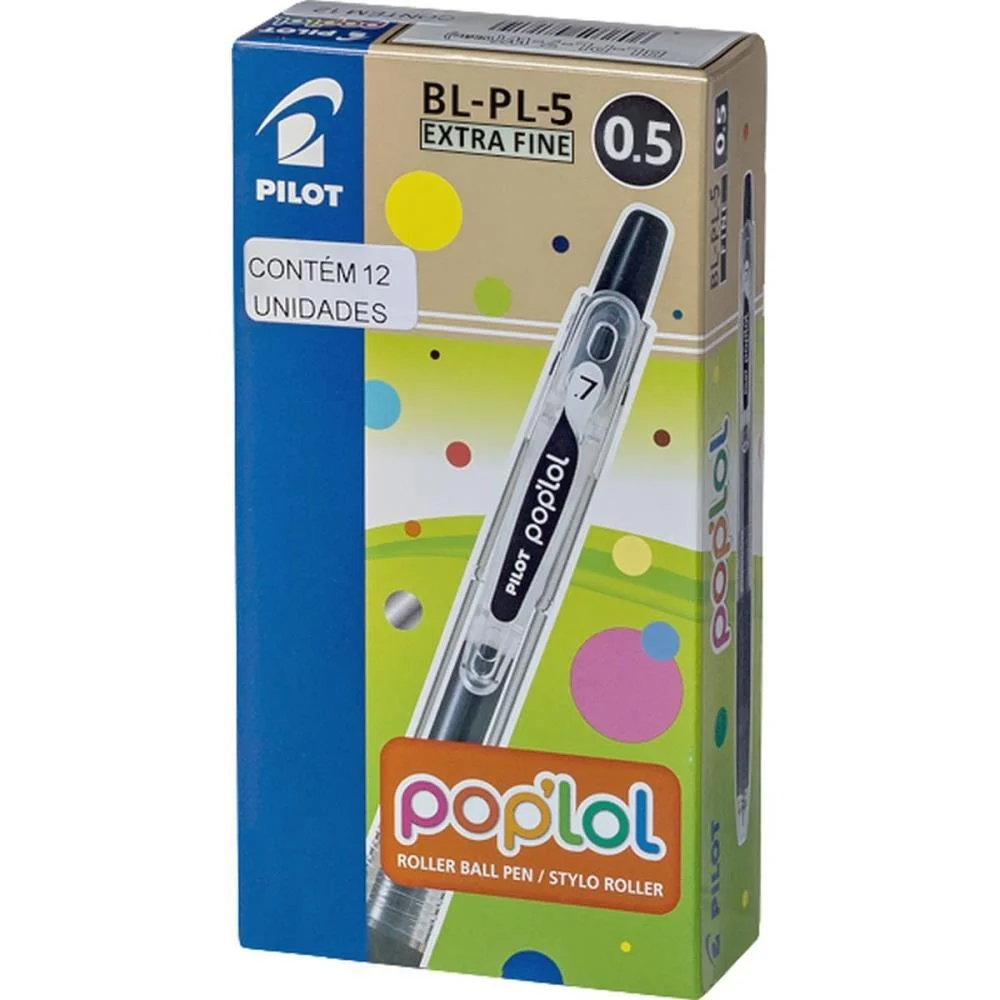 Caneta Gel Pop Lol Branca 0.5Mm Retratil Pilot (Cx.c/12)