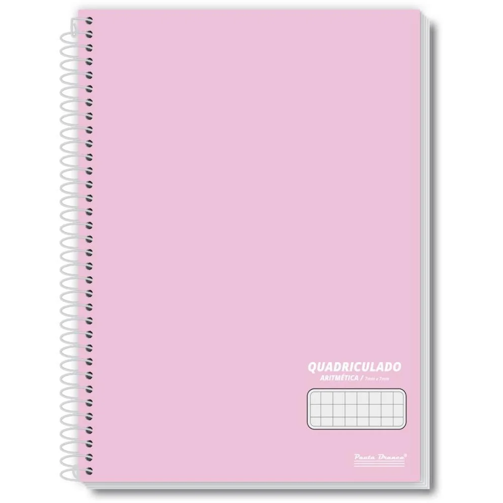 Caderno Quadriculado 1/4 7X7Mm 80F Esp Office Colors Cd Pauta Branca (Pct.c/05)