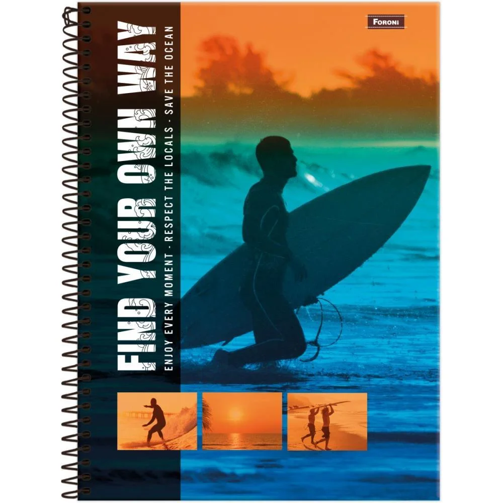 Caderno 15X1 Capa Dura Freewave 240F Foroni (Pct.c/02)