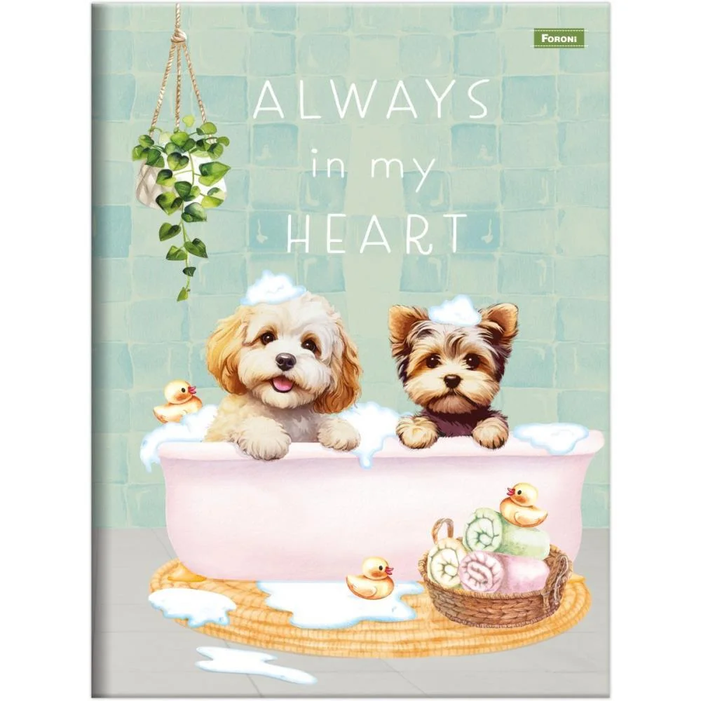 Caderno Brochurao Capa Dura Furfriends 80F Foroni (Pct.c/05)
