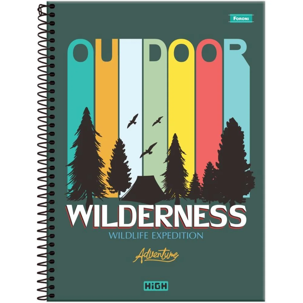 Caderno 10X1 Capa Dura High Masculino 160F Foroni (Pct.c/04)
