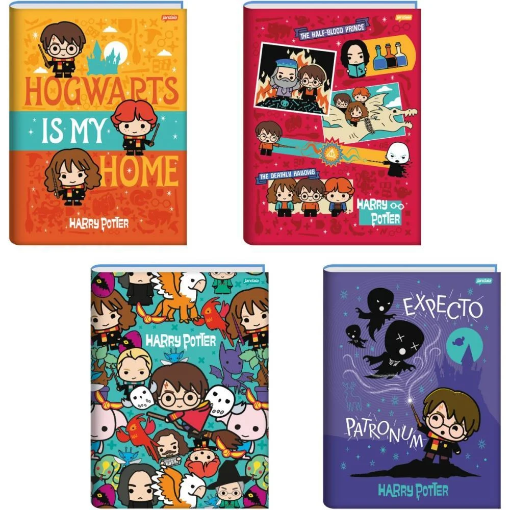 Caderno Brochurao Capa Dura Harry Potter 96Fls Jandaia (Pct.c/05)