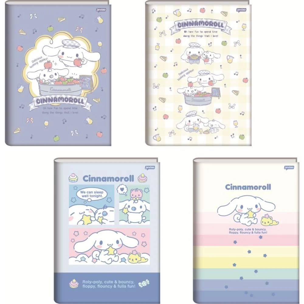 Caderno Brochurao Capa Dura Cinnamonroll 80Fls. Jandaia (Pct.c/05)