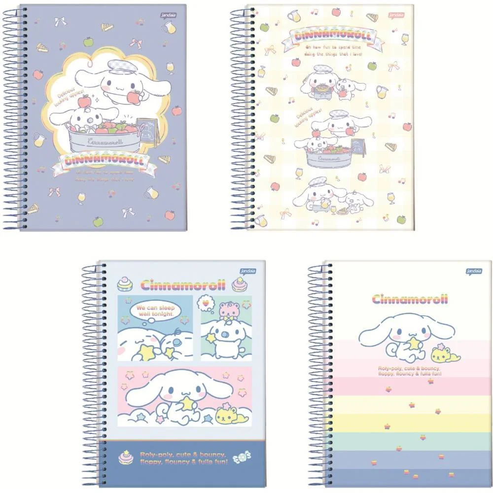 Caderno 01X1 Capa Dura Cinnamonroll 80Fls. I.a Jandaia (Pct.c/04)