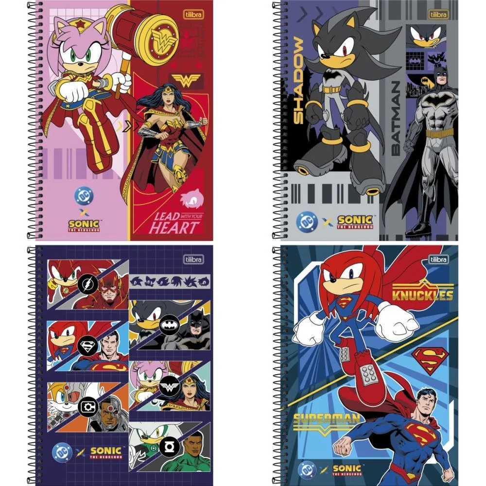 Caderno 01X1 Capa Dura Sonic Dc 80Fls Tilibra (Pct.c/04)