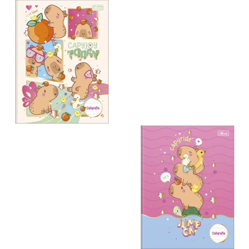 Caderno Caligrafia Capa Dura Capyclub 40Fls Brochura Vert. Tilibra (Pct.c/05)