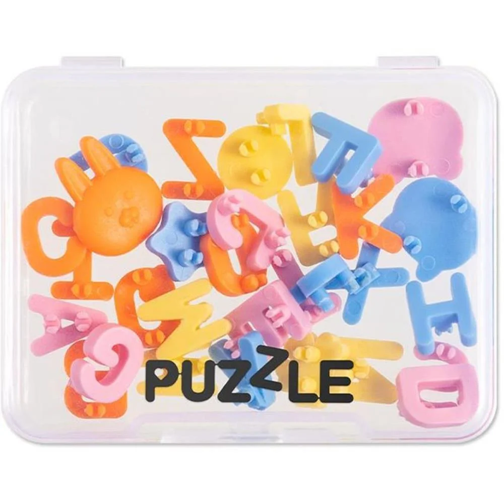 Acessorios Para Caneta Puzzle 26 Letras C/6 Desenhos Deli (Kit)