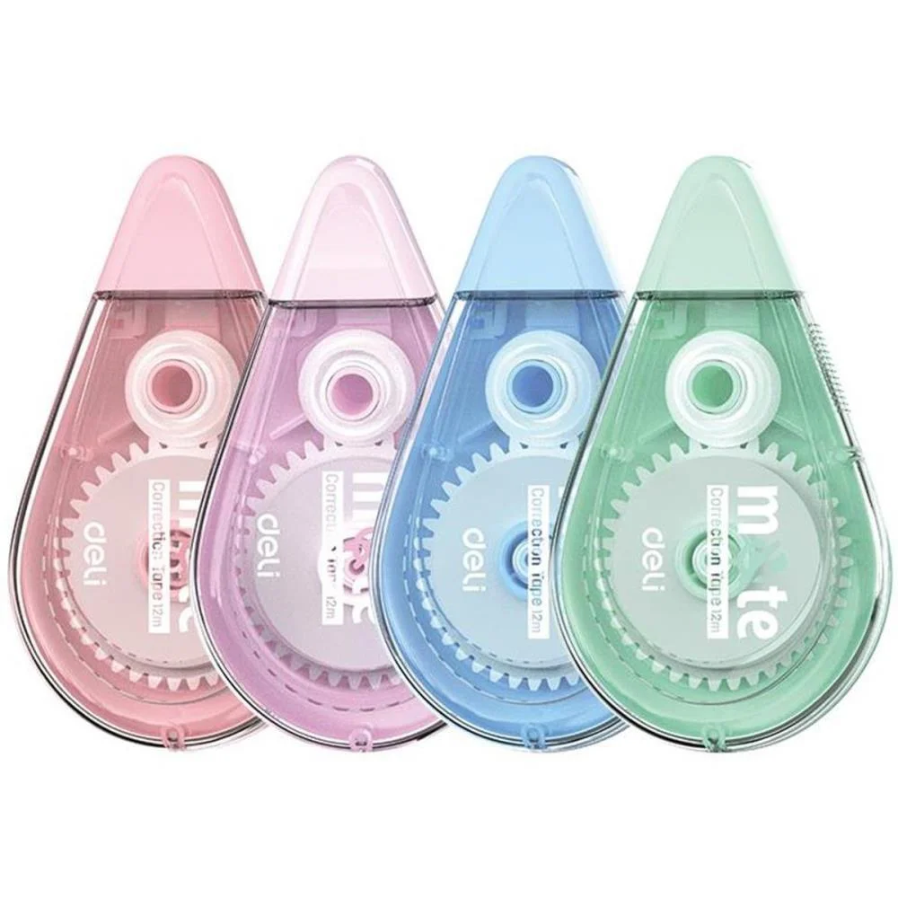 Corretivo Em Fita Silencioso Mute Sortido 5Mmx12 Deli (Blister)