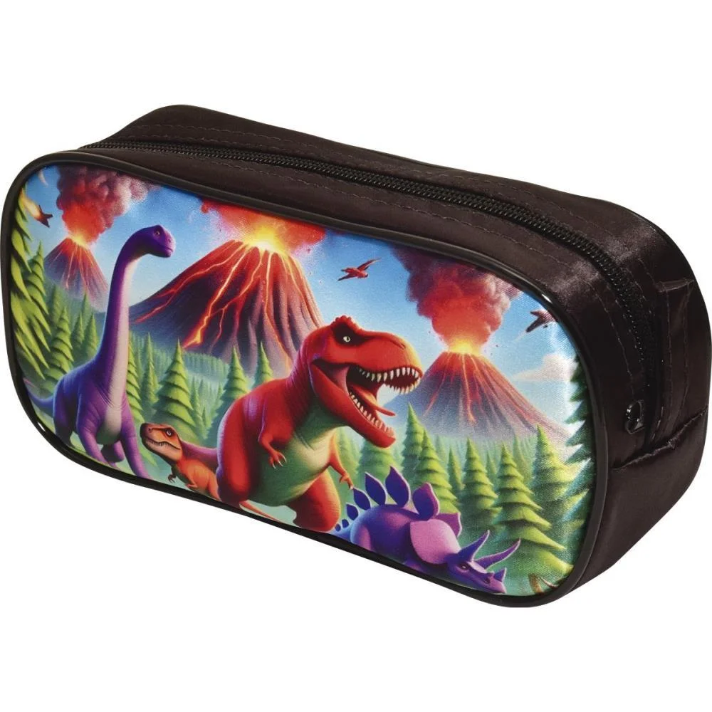 Estojo Simples Dino Vulcao/Fogo Sortido Reflex (Unidade)