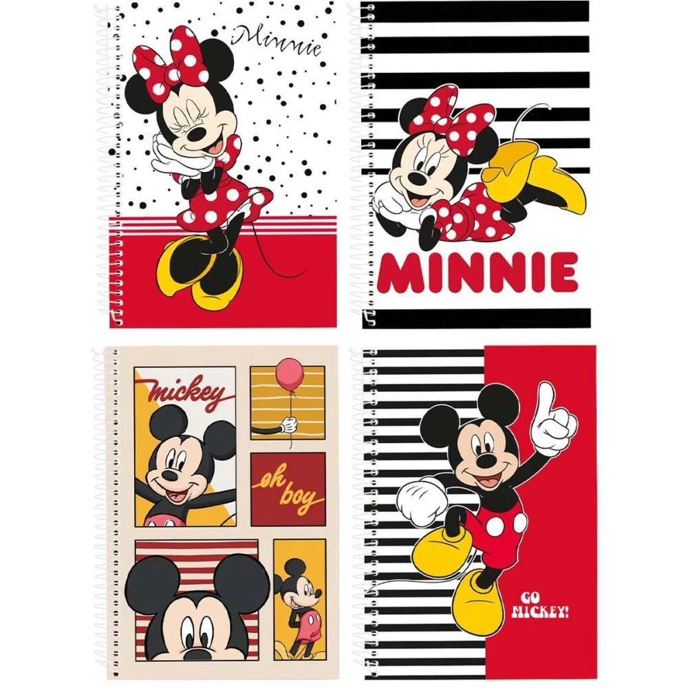 Caderno 01X1 Capa Dura Mickey E Minnie 80Fls Culturama (Pct.c/04)