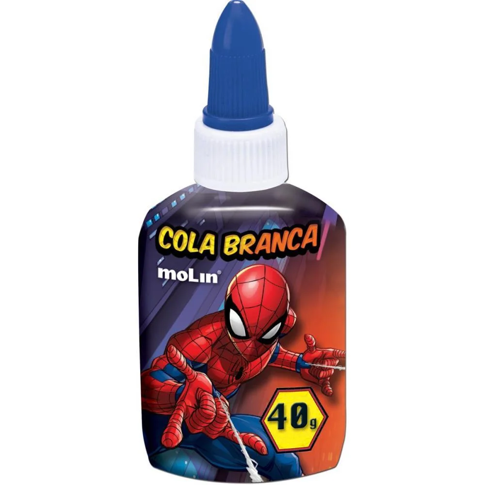 Cola Escolar Spiderman 40G Molin (Dp.c/12)