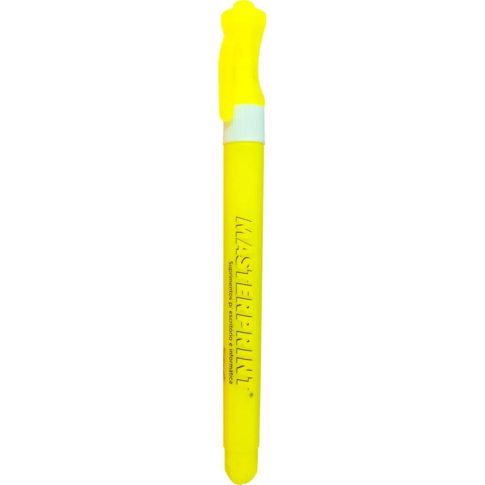 Caneta Marca Texto Mp 614 Neon Slim Amarelo Masterprint (Cx.c/12)