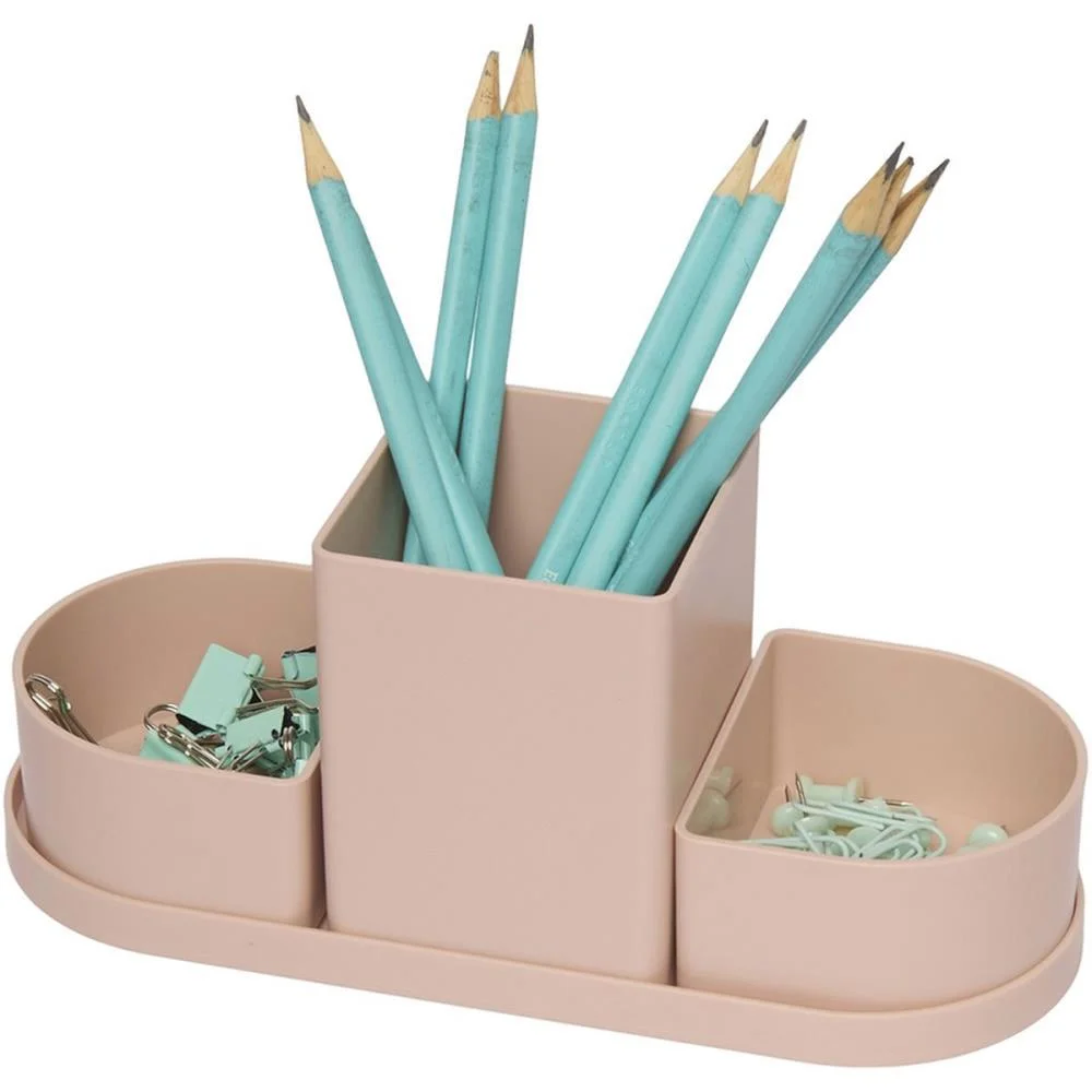 Acessorio Para Mesa Organizador Triple Rosa Antigo Polibras (Kit)