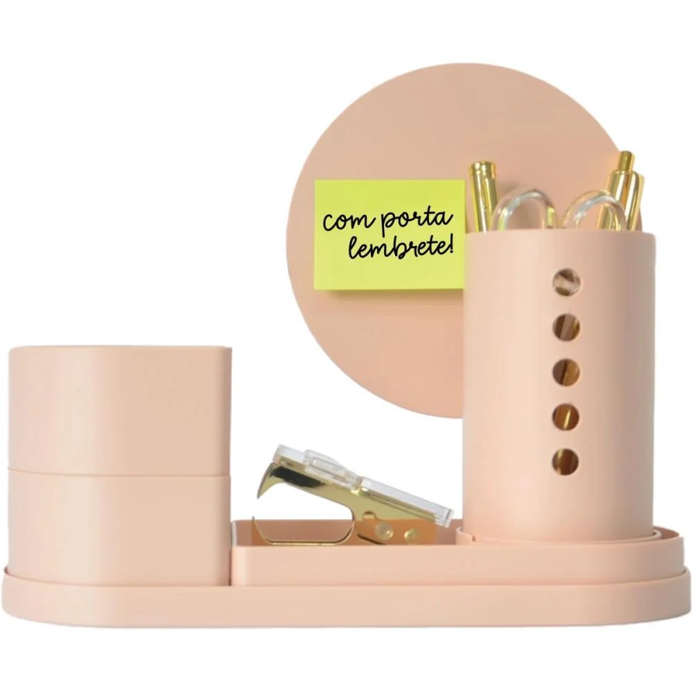 Acessorio Para Mesa Organizador Collage Rosa Antig Polibras (Kit)
