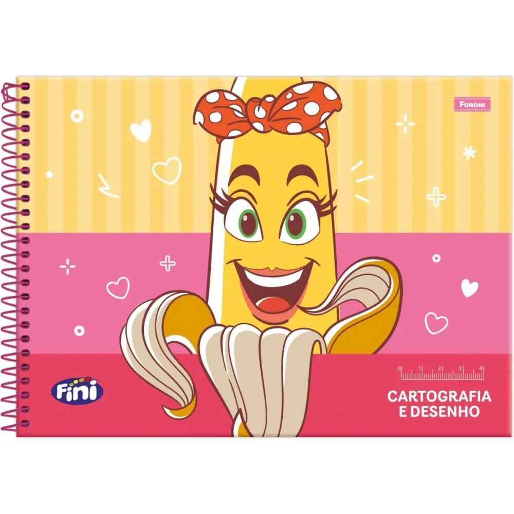 Caderno Desenho Univ Capa Dura Fini Plus 80Fls. Foroni (Pct.c/05)