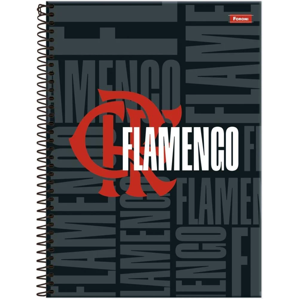 Caderno Espiral 1/4 Capa Dura Flamengo 80Fls Foroni (Pct.c/05)