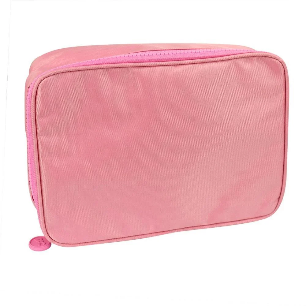 Estojo Box Tecido Rosa C/Divisorias Dac (Unidade)