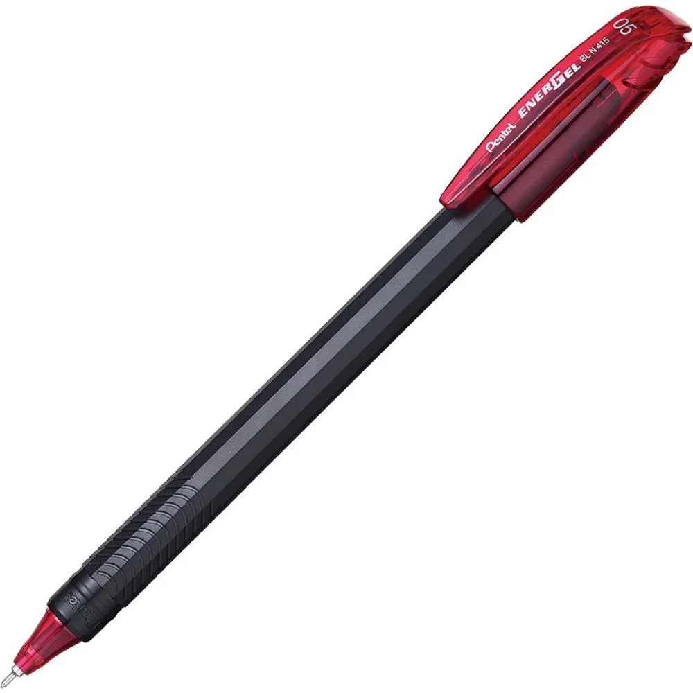 Caneta Gel Energel Makkuro 0,5 Vermelha Pentel (Cx.c/12)