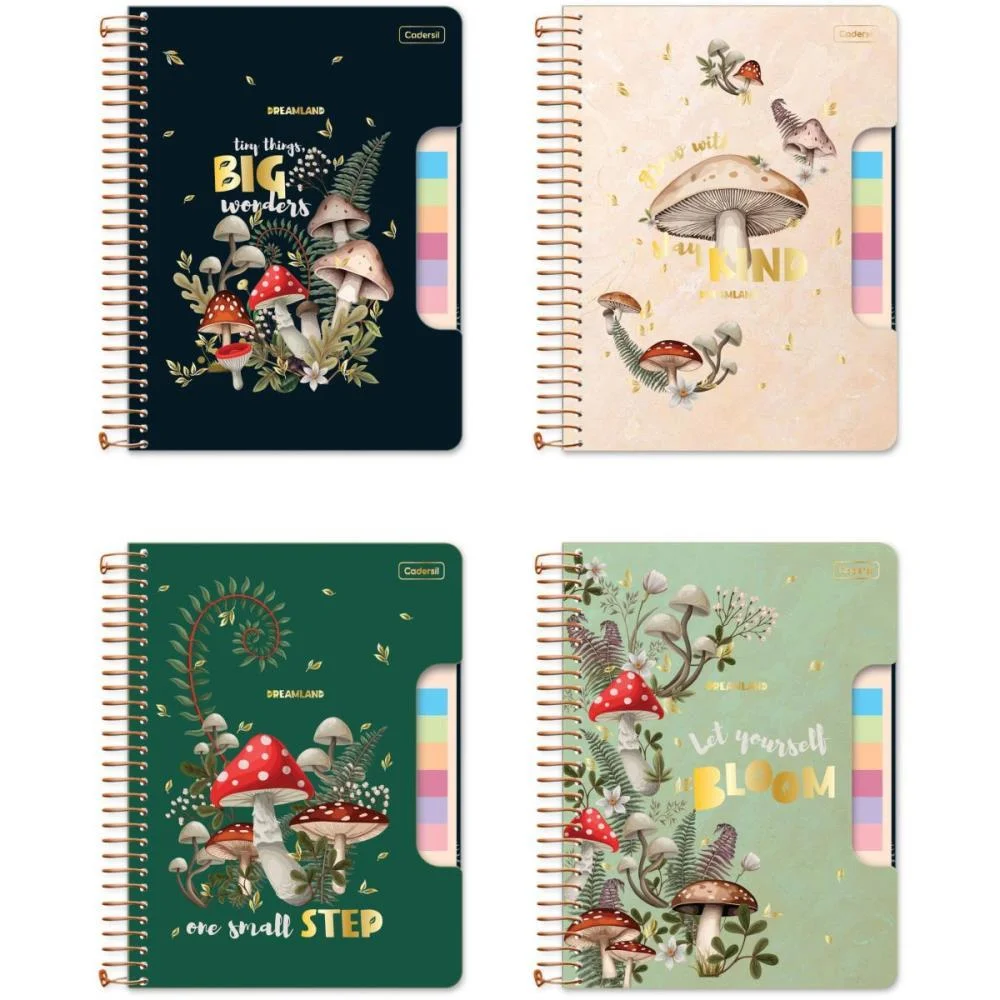 Caderno 01X1 Cp.dura Colegial Dreamland C/Blocos Ades.80Fl(S Cadersil (Unidade)