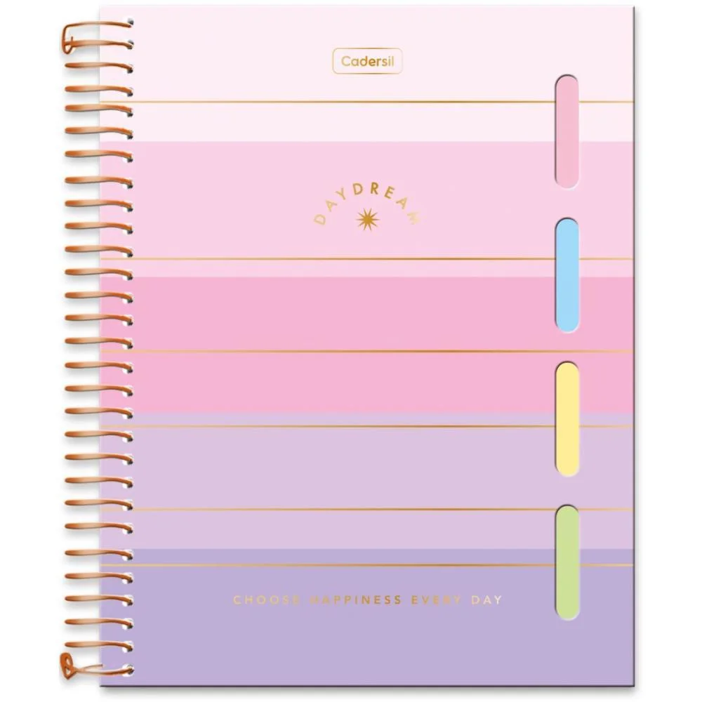 Caderno 01X1 Cp.dura Colegial Daydream C/4 Divisorias 80Fl(S Cadersil (Unidade)