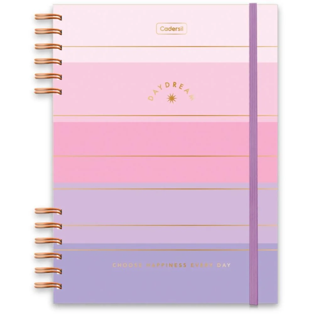 Caderno 01X1 Cp.dura Colegial Daydream C/Elas E Wire-O 80F(S Cadersil (Unidade)