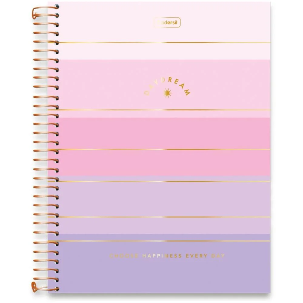 Caderno 10X1 Capa Dura Daydream 2Em1 C/Planner 168Fls Cadersil (Pct.c/04)