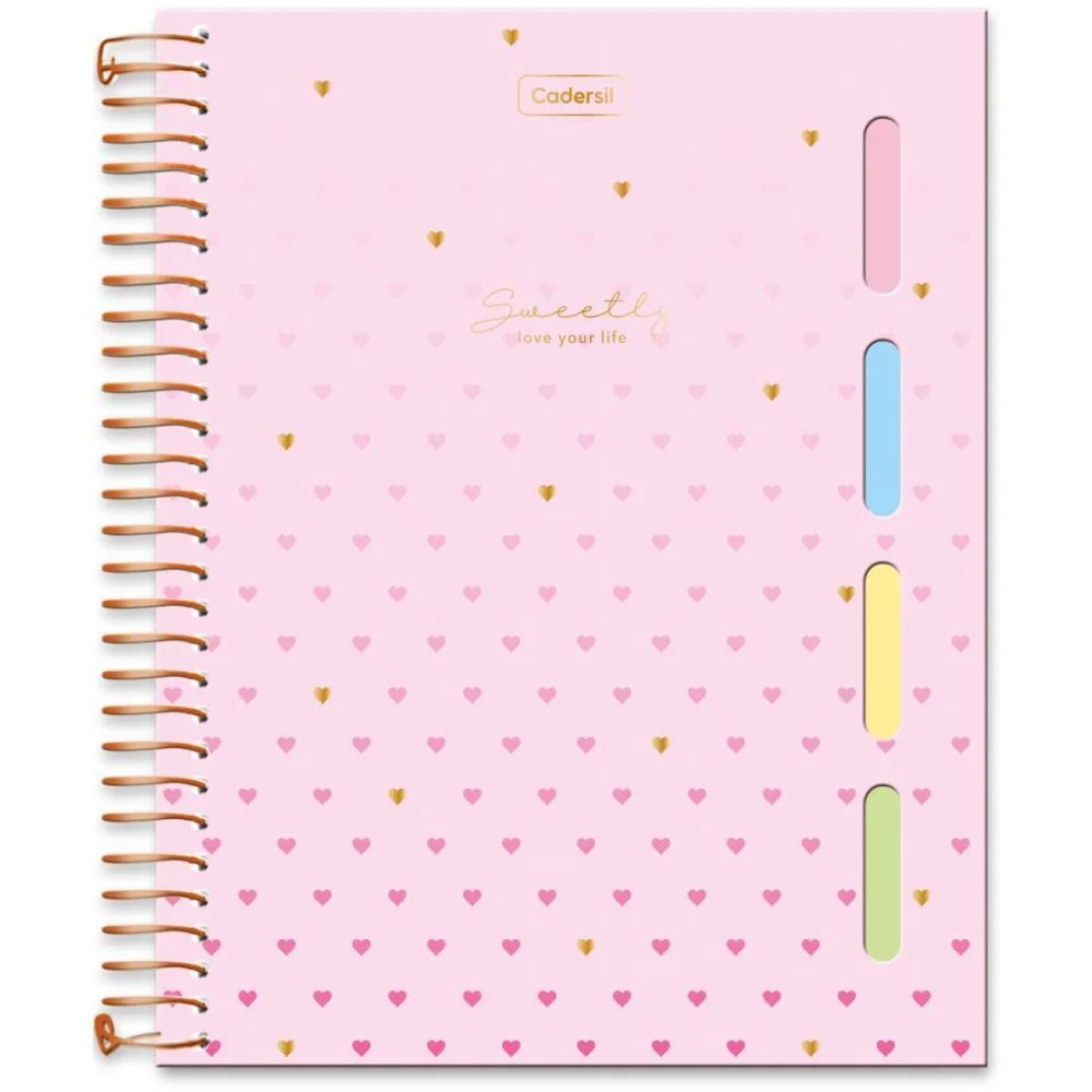 Caderno 01X1 Cp.dura Colegial Sweently C/4 Divisorias (S) Cadersil (Unidade)