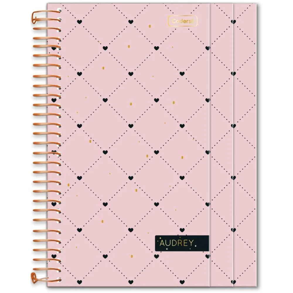 Caderno 01X1 Cp.dura Colegial Audrey 3Em1- 100Fls (S) Cadersil (Unidade)