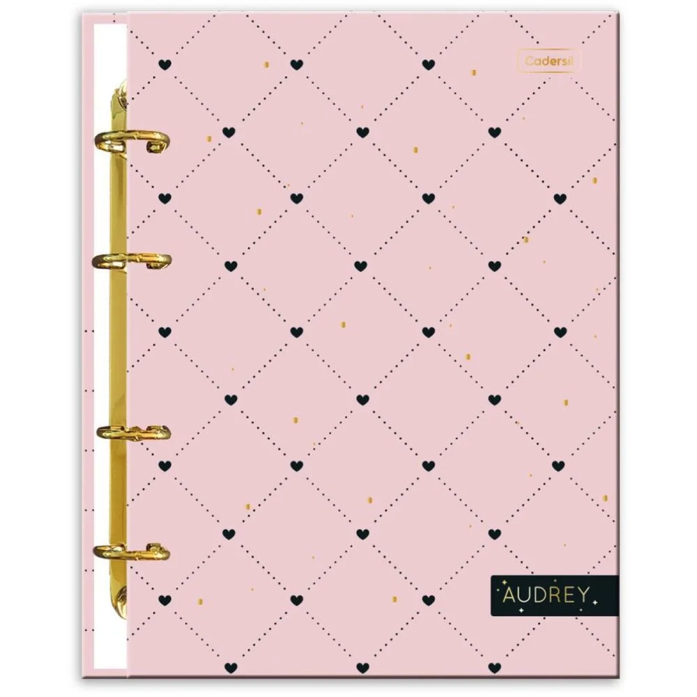 Caderno Argolado Audrey C/6 Divisorias 80Fls(S) Cadersil (Unidade)