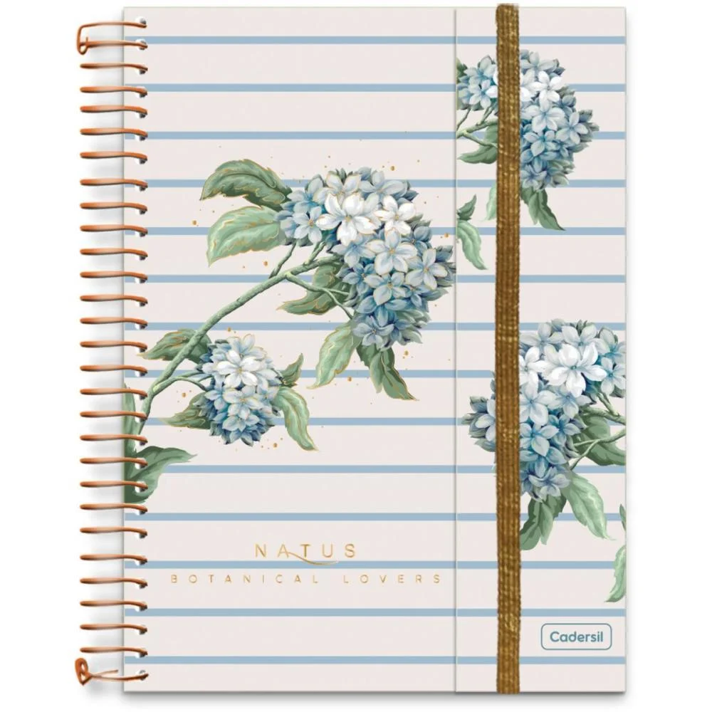 Caderno 01X1 Cp.dura Colegial Natus C/Elas+Blocos Ades.80F(S Cadersil (Unidade)