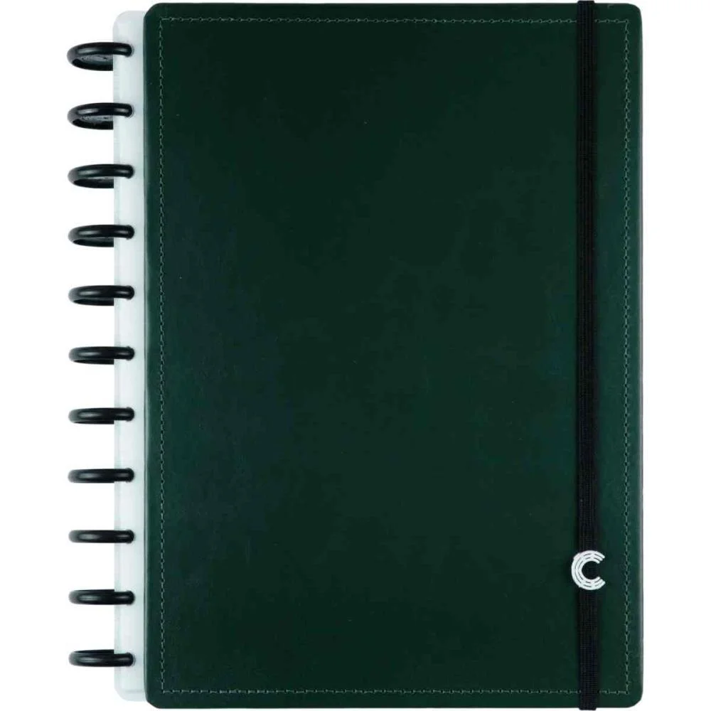 Caderno Inteligente Grande Dark Green 10Mat. 140Fls 90G Caderno Inteligente (Unidade)