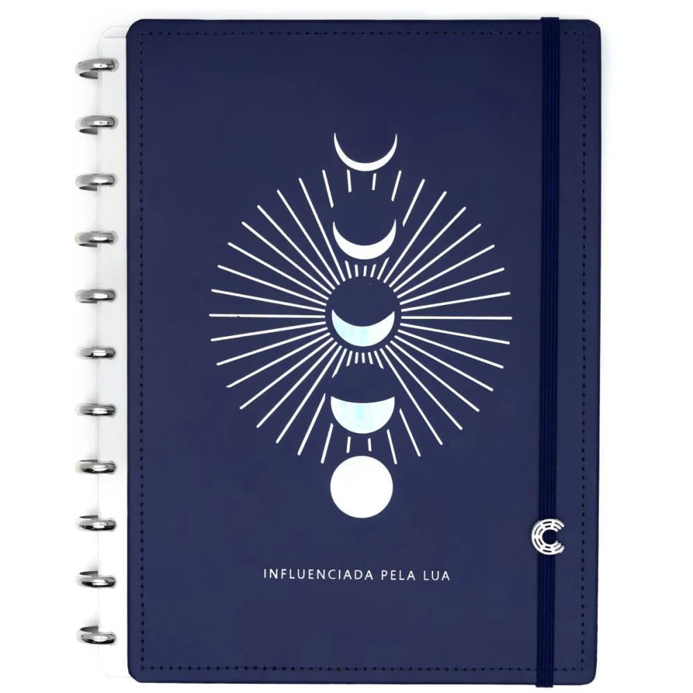 Caderno Inteligente Grande Influenciada Pela Lua 80F By M Caderno Inteligente (Unidade)