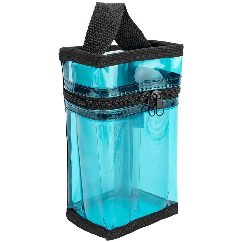 Estojo Porta Caneta/Necessaire Azul Goodie (Unidade)