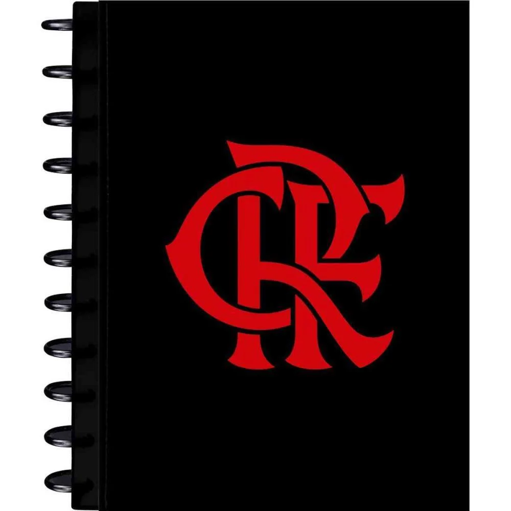Caderno 10X1 Capa Dura Flamengo Mod.1-  Disco 160Fls Kit (Unidade)