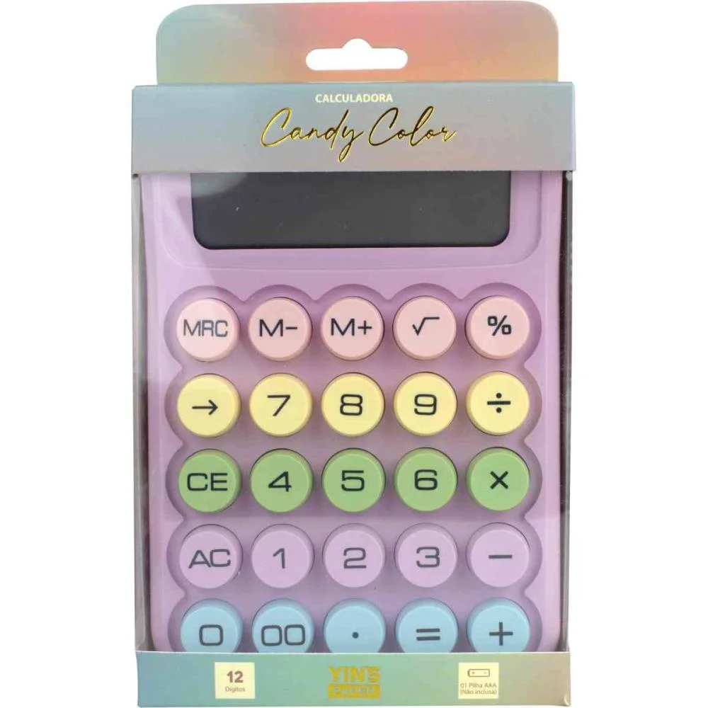 Calculadora De Mesa 12 Dig. Candy Color (S) Yins (Unidade)
