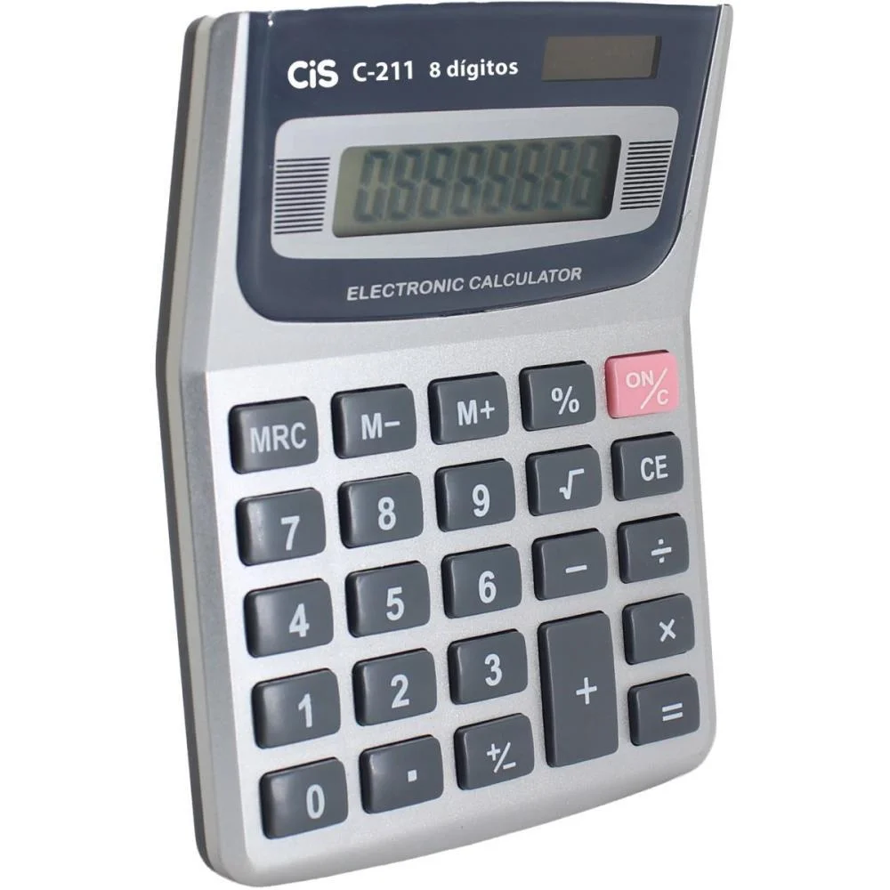 Calculadora De Mesa 8 Dig. Mod C-211 Cinza Sertic (Unidade)