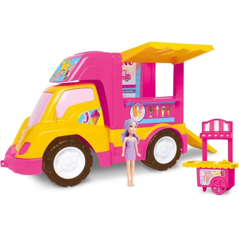 Cenario Tematico (Playset) Sorveteria Da Judy Food Truck Samba Toys (Unidade)