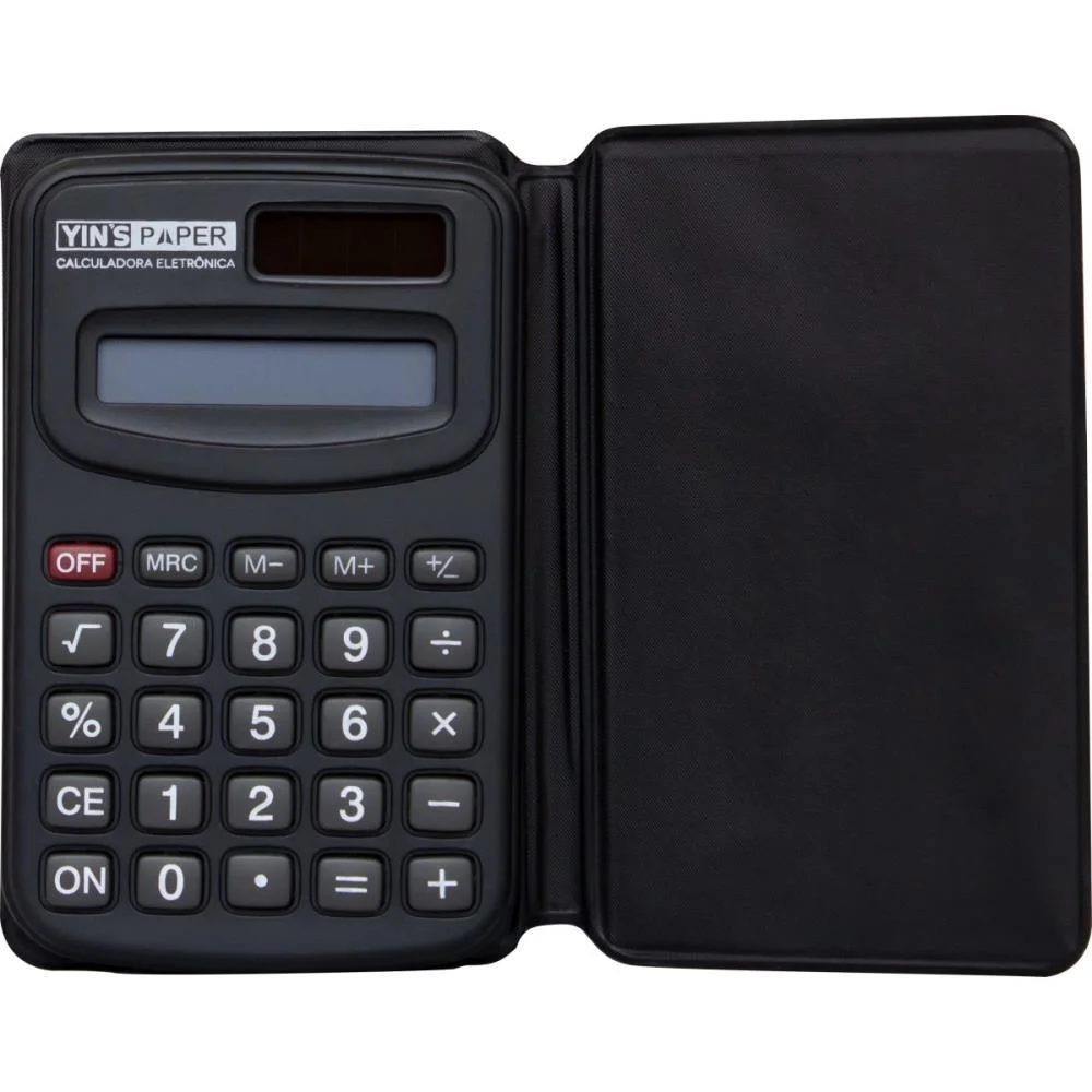 Calculadora De Bolso 8 Digitos Preta Yins (Unidade)
