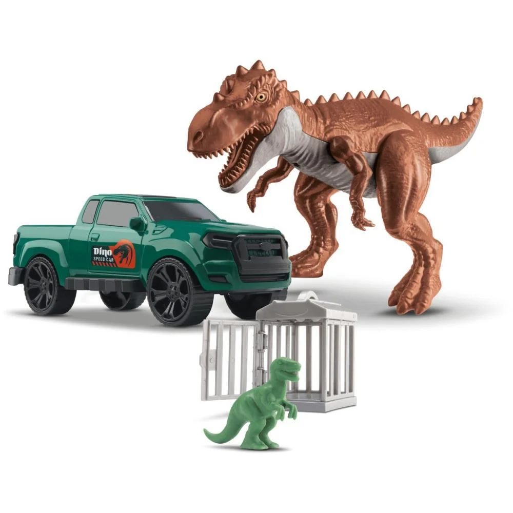 Carrinho Escape Car Dinossauro (S) Orange Toys (Unidade)
