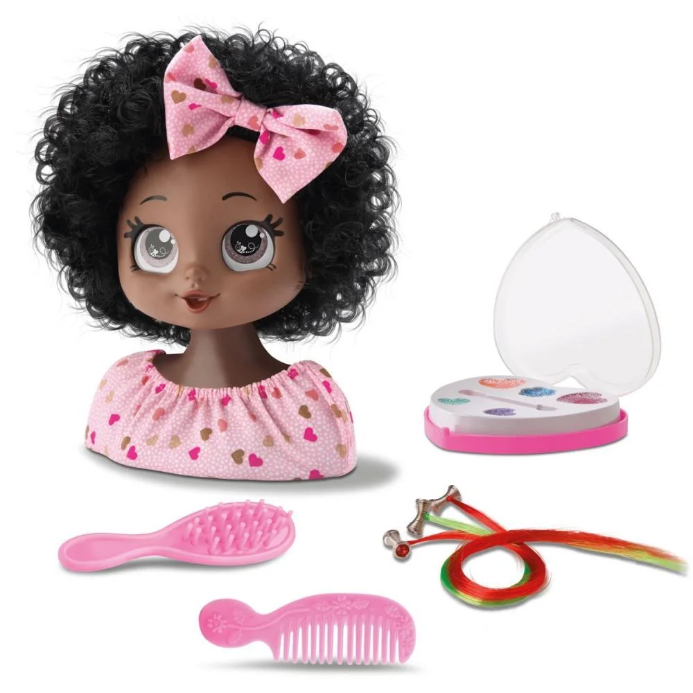 Boneca Style Hair Negra 21Cm C/Acesso Bee Toys (Unidade)