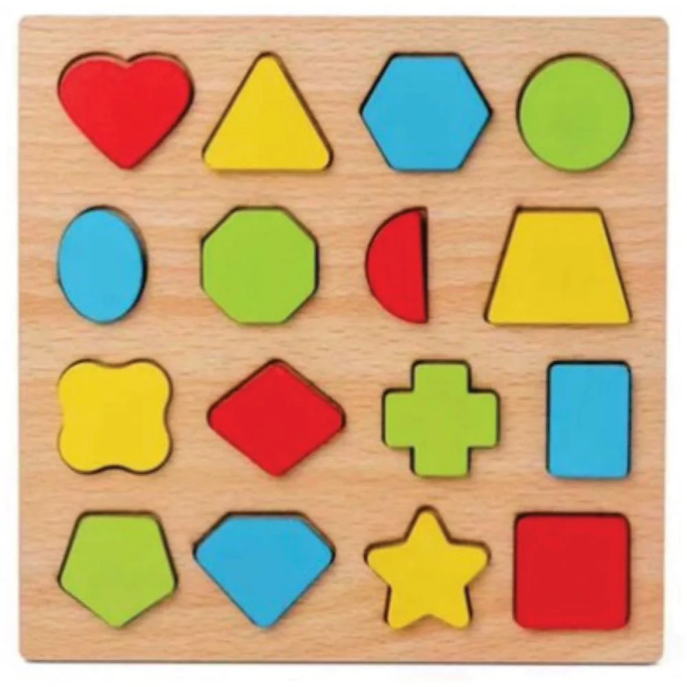 Brinquedo Pedagogico Madeira Encaixe Formas E Fracoes Toy Mix (Unidade)