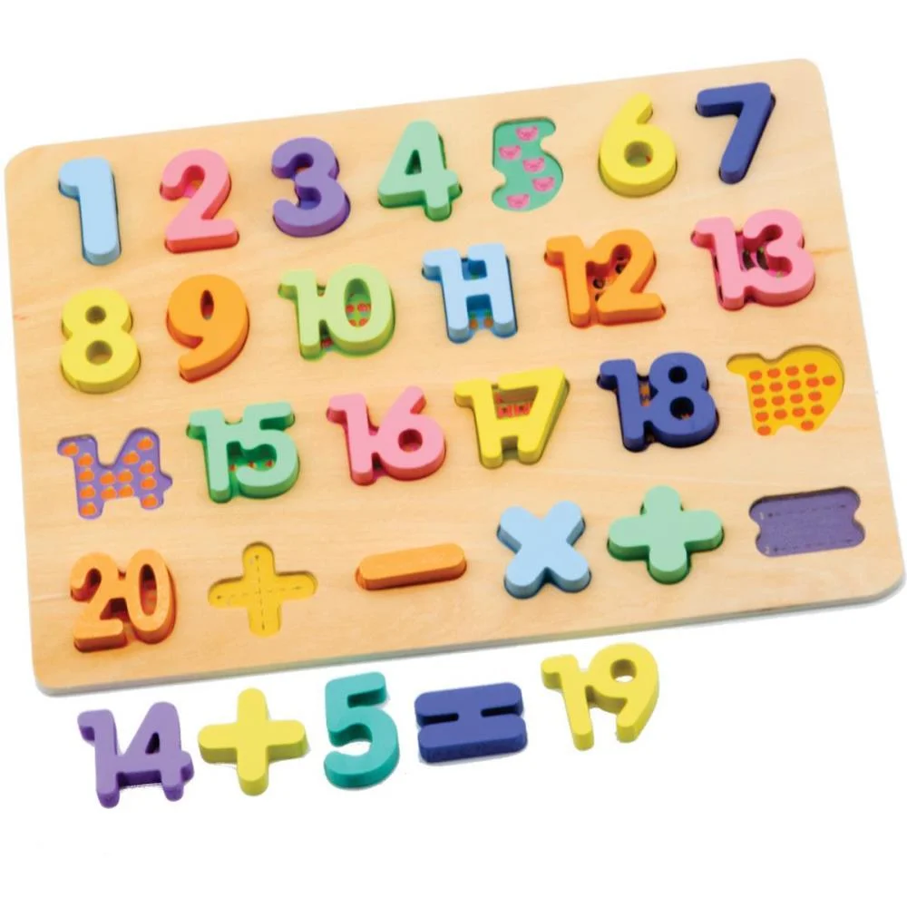 Brinquedo Pedagogico Madeira Encaixe Divertido Numeros Toy Mix (Unidade)