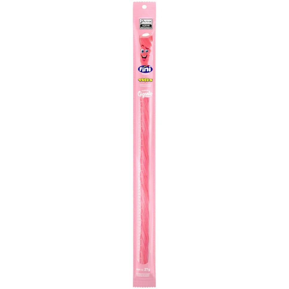 Doce Tubes Iogurte 27G Gigante Fini (Cx.c/24)