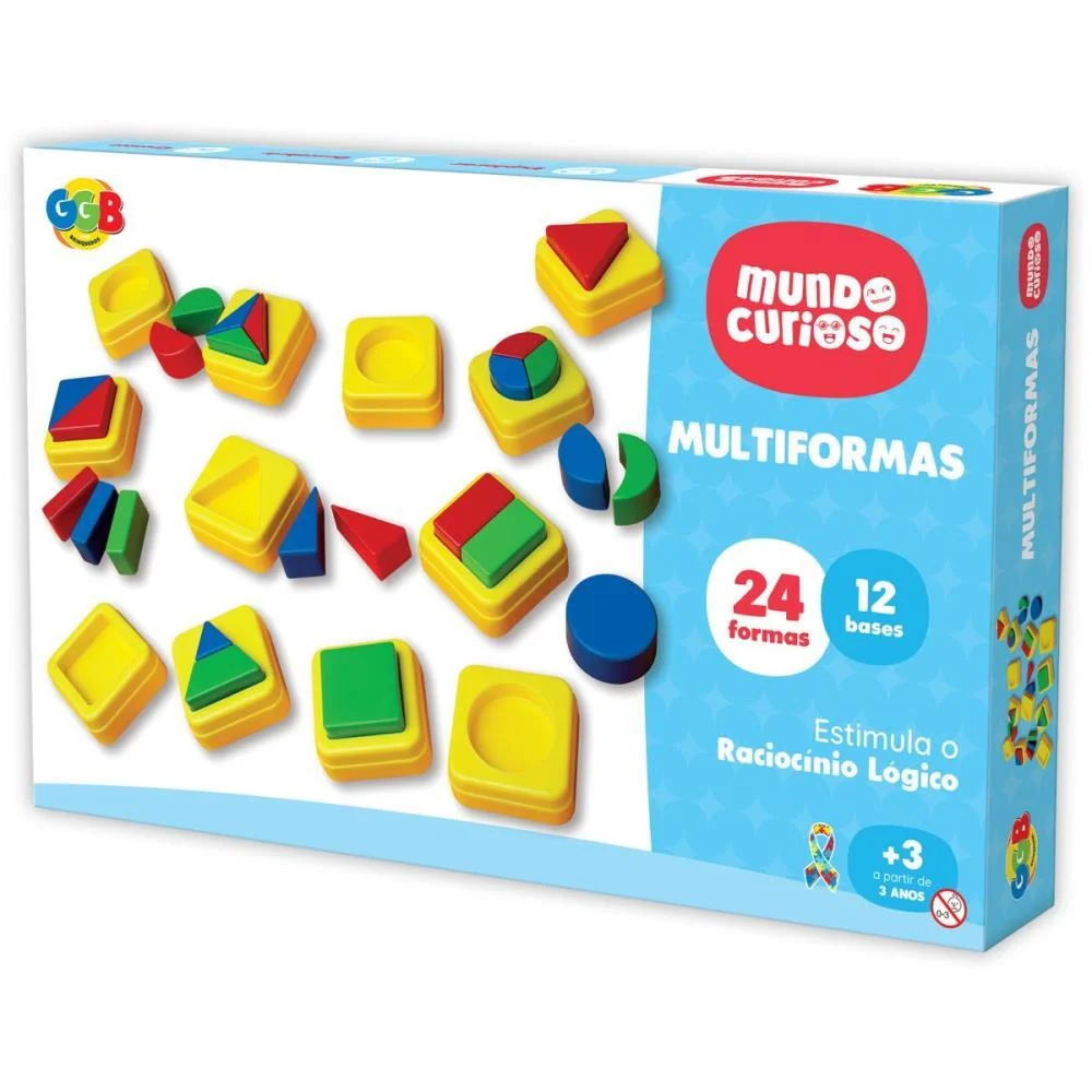 Brinquedo Educativo Multiformas De Encaixe Ggb Plast (Unidade)