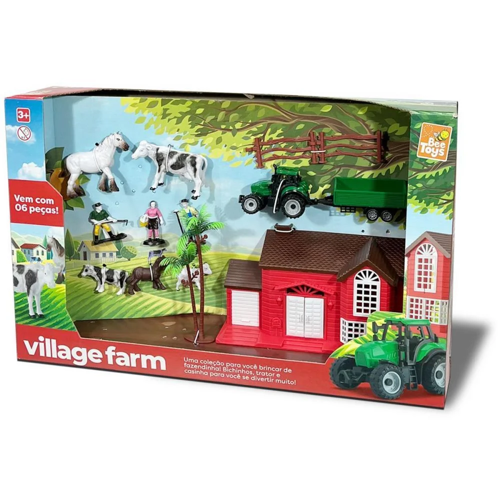 Cenario Tematico (Playset) Village Farm Bee Toys (Unidade)