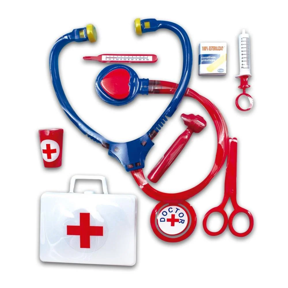 Brincando De Profissoes Kit Medico Doctor Set 9Pcs Pica Pau (Unidade)