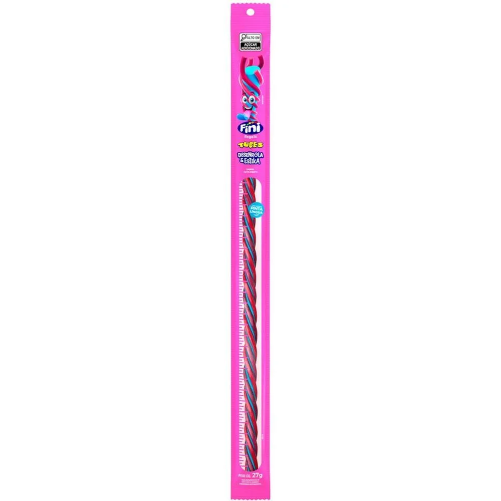 Doce Tubes Tutti Frutti 27G Gigante Fini (Cx.c/24)