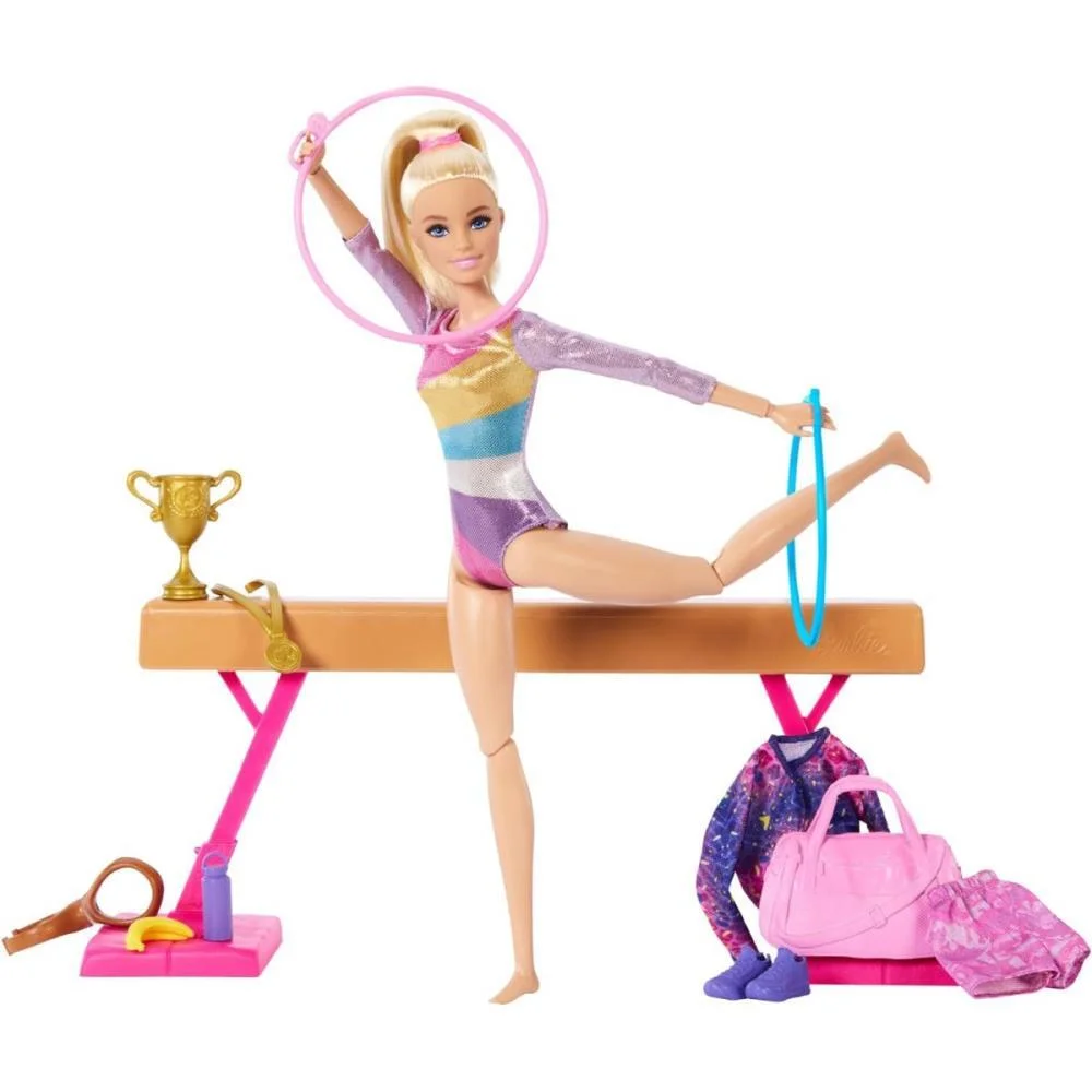 Barbie Profissoes Barbie Loira Conj. De Ginasta Mattel (Unidade)